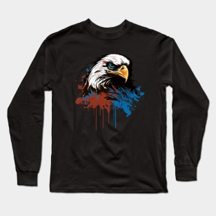 Graffiti Paint Eagle Bird Creative Long Sleeve T-Shirt